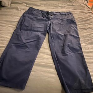 Crown and Ivy, navy crop pants, 16